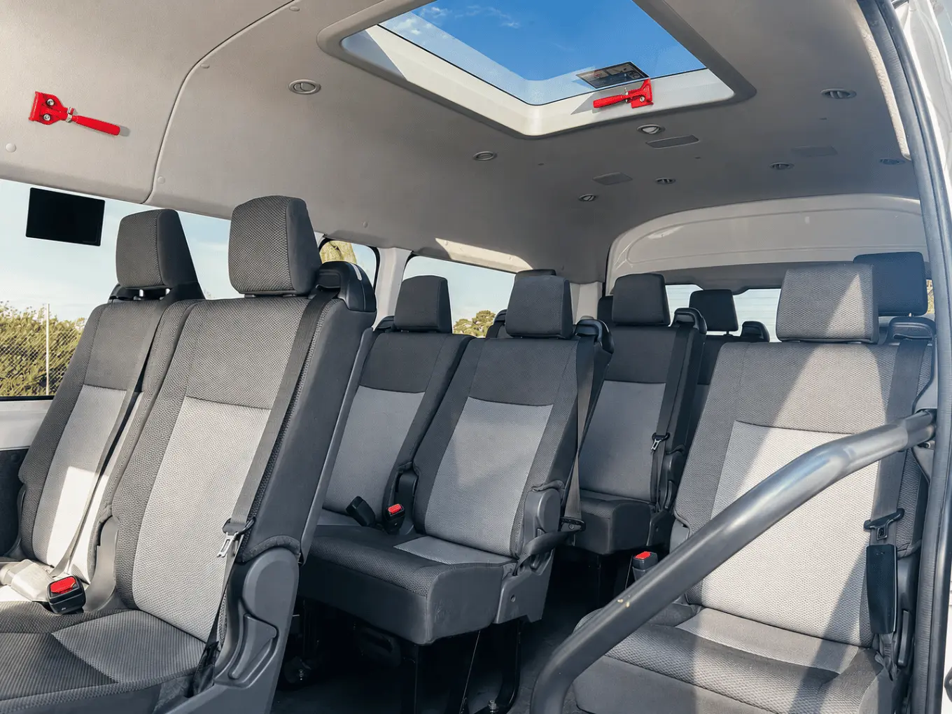 Comfortable Mini Skyliner passenger interior